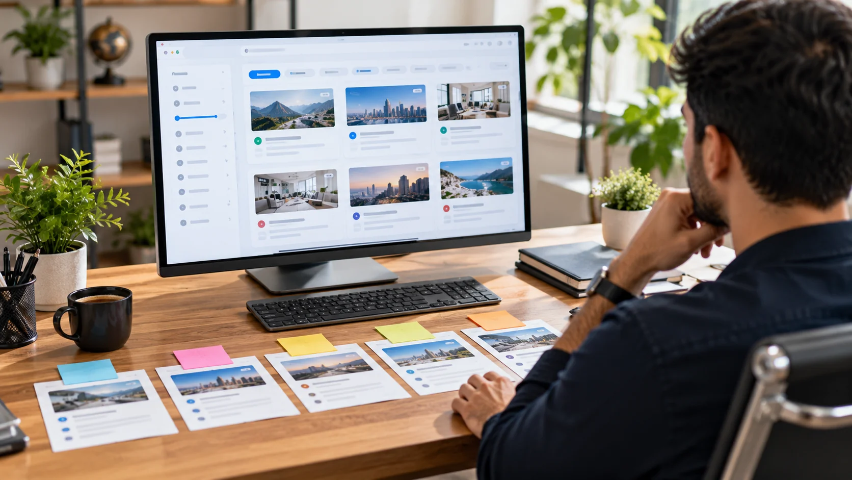 SEO specialist reviewing guest post publisher websites