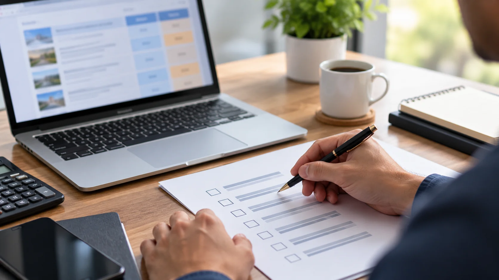 Checking a guest post quote against a comparison checklist