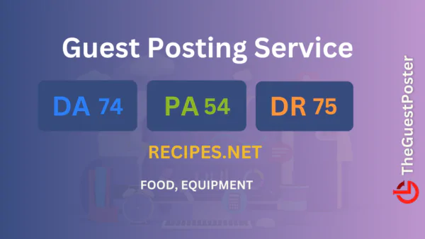 publish guest post on recipes.net