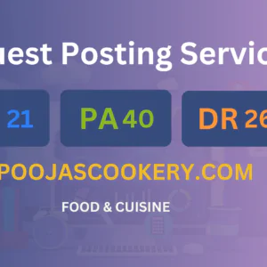 publish guest post on poojascookery.com
