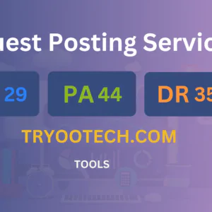 publish guest post on tryootech.com