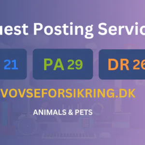 publish guest post on vovseforsikring.dk
