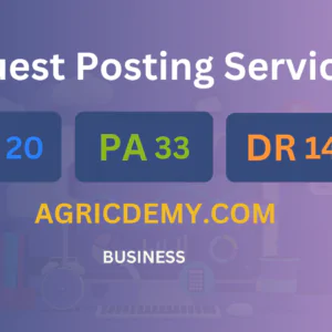 publish guest post on agricdemy.com