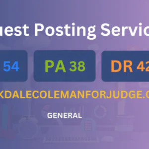 publish guest post on stockdalecolemanforjudge.com