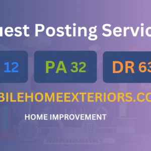 publish guest post on mobilehomeexteriors.com