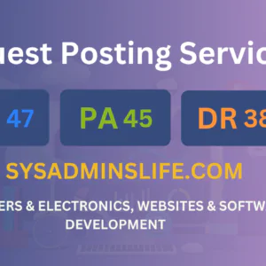 publish guest post on sysadminslife.com