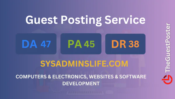 publish guest post on sysadminslife.com