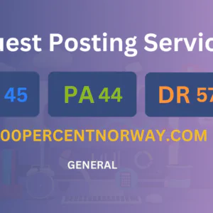 publish guest post on 100percentnorway.com