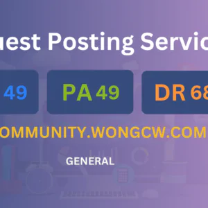 publish guest post on community.wongcw.com