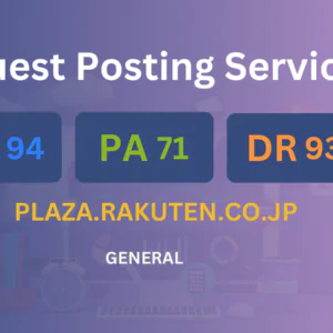 publish guest post on plaza.rakuten.co.jp