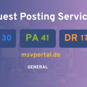 publish guest post on msvportal.de
