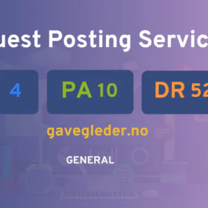 publish guest post on gavegleder.no