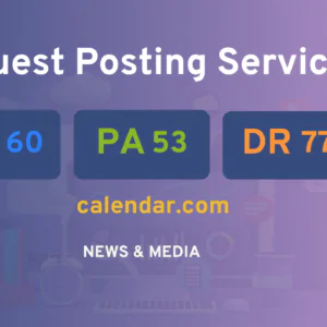 publish guest post on calendar.com