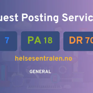 publish guest post on helsesentralen.no