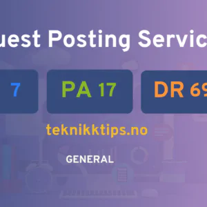 publish guest post on teknikktips.no