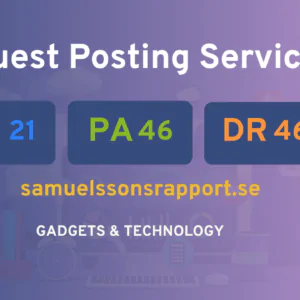 publish guest post on samuelssonsrapport.se
