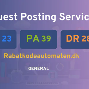 publish guest post on Rabatkodeautomaten.dk