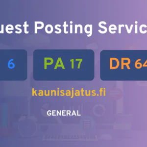 publish guest post on kaunisajatus.fi