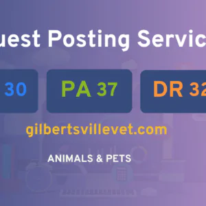 publish guest post on gilbertsvillevet.com